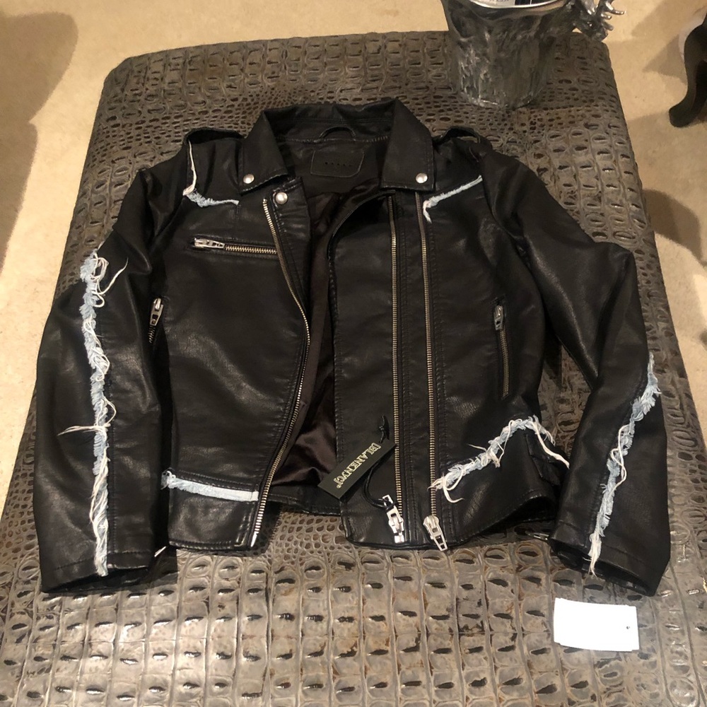 Blank NYC Vegan Leather Moto Jacket